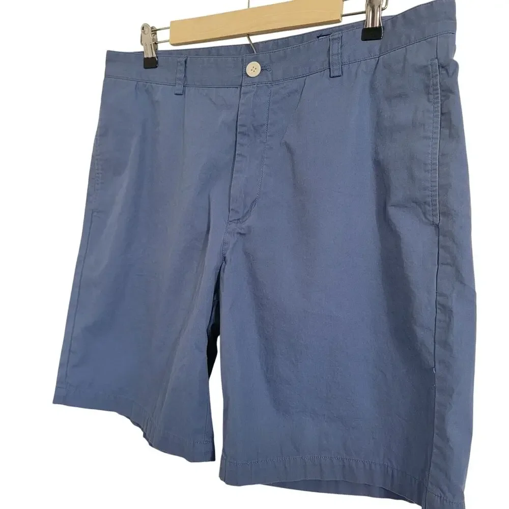 Vineyard Vines Club Short Mens Sz 36 Blue Shep & Ian Preppy Flat Front Golf